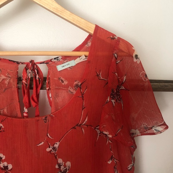 💄 sheer, flowy blouse - Picture 3 of 7